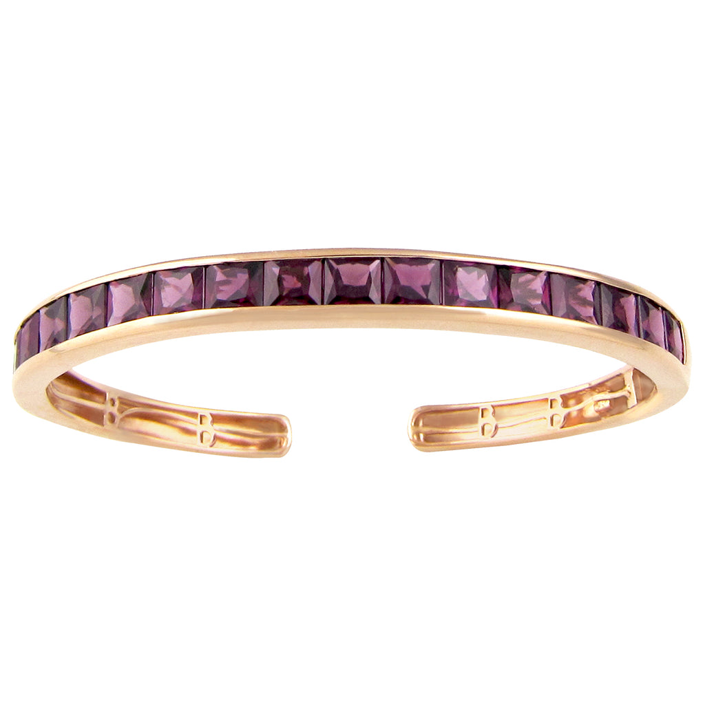 BELLARRI Eternal Love - Bangle (Rose Gold with Rhodolite Gemstones)