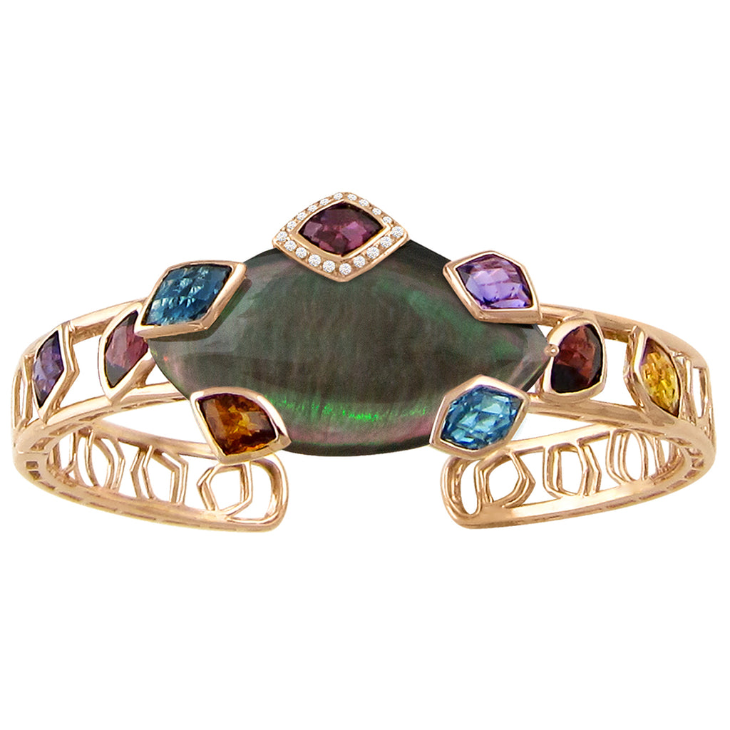 BELLARRI Aladdin Nouveau I - Black Mother of Pearl Bangle