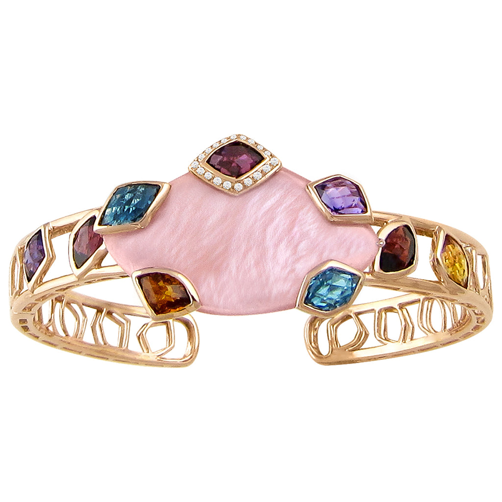 BELLARRI Aladdin Nouveau II - Pink Mother of Pearl Bangle