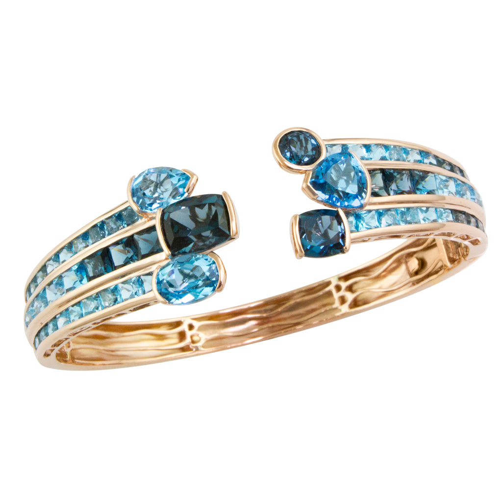 BELLARRI Capri Nouveau Blue Topaz Bangle
