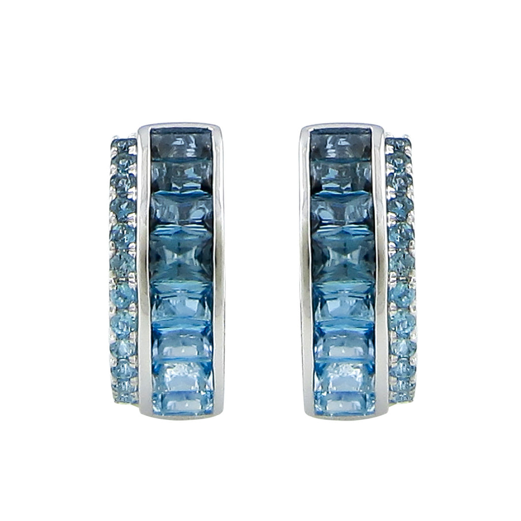 BELLARRI Eternal Love - Earrings (White Gold / Blue Topaz)