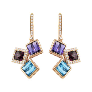 BELLARRI Rhapsody - Earrings (Approximately 30mm height (with Diamond top) x 14mm at widest point.)