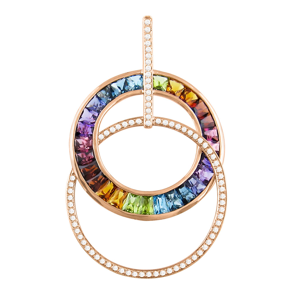 BELLARRI Malibu - Enhancer (Multi Color Gemstones 50mm x 31mm)