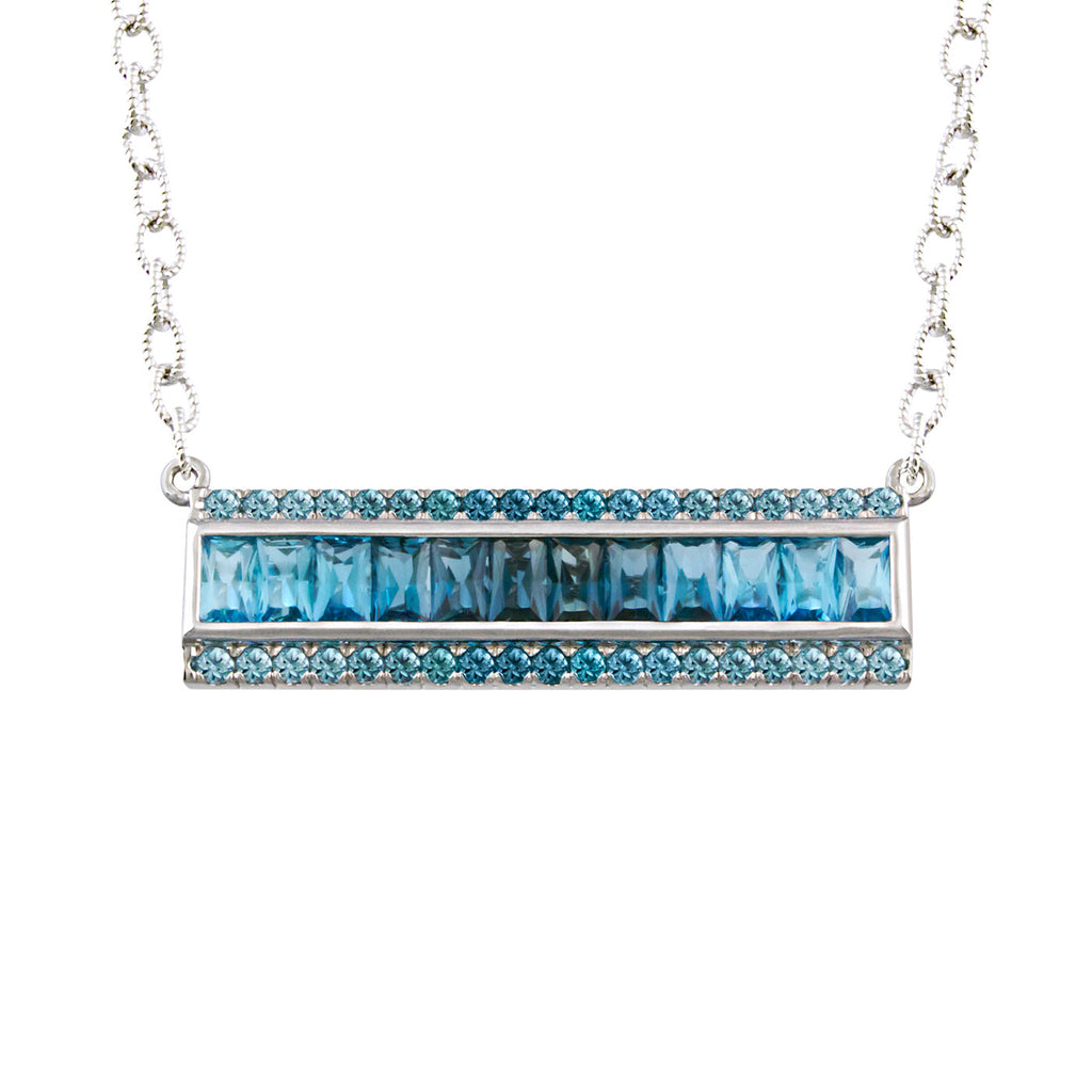 BELLARRI Eternal Love - Necklace (White Gold / Blue Topaz)