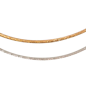 14 kt Reversible Omega Chain - Rose Gold / White Gold - from BELLARRI