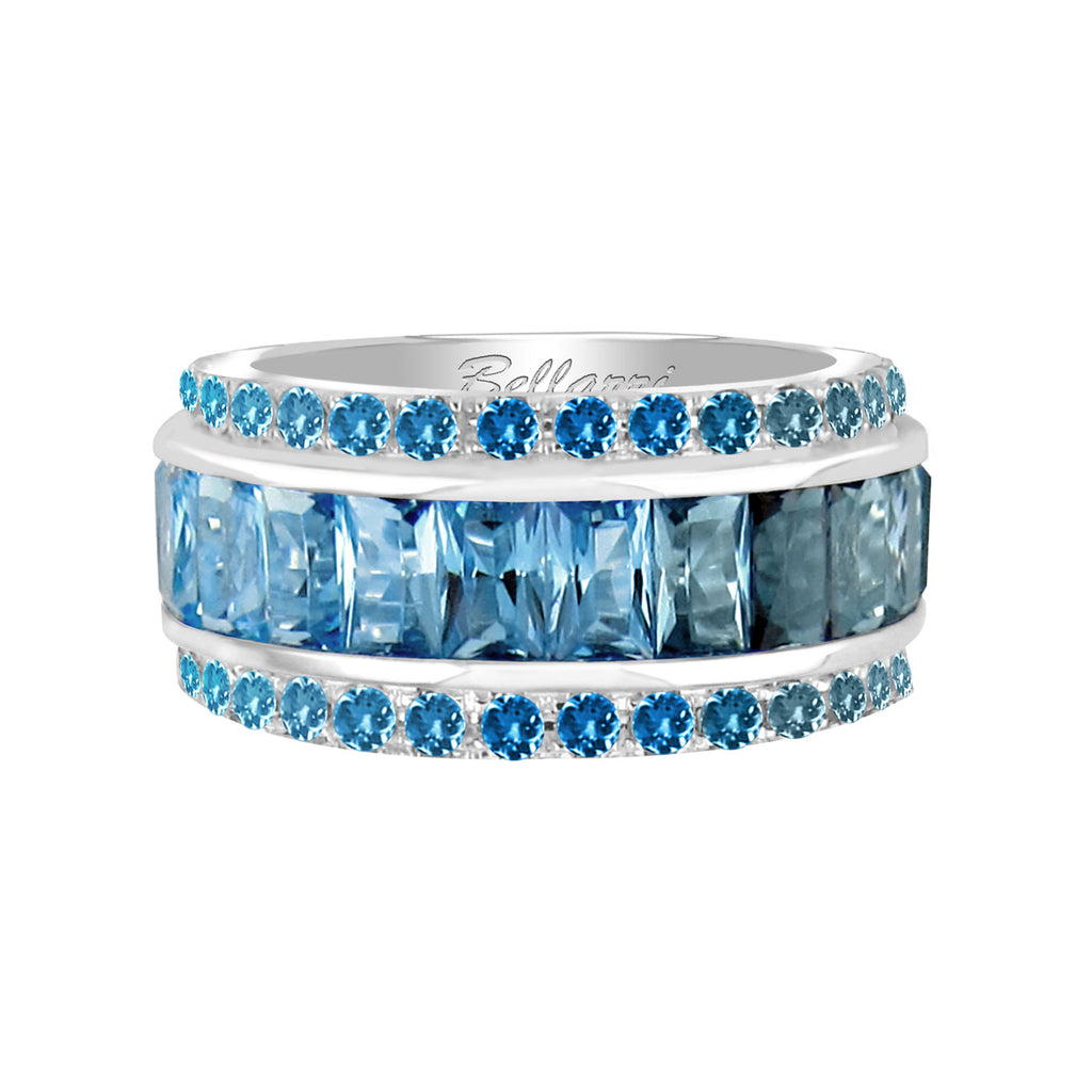 BELLARRI Eternal Love - Ring (White Gold / Blue Topaz)