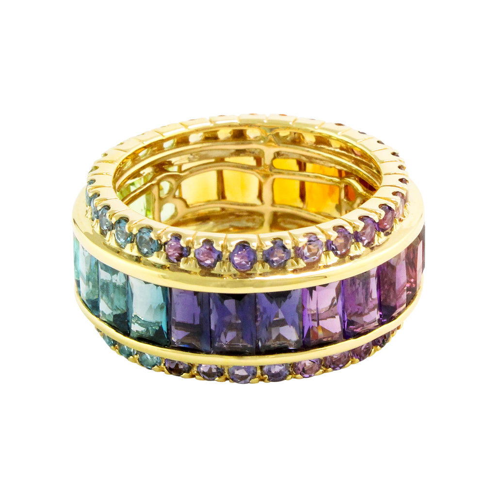 BELLARRI Eternal Love - Ring (Yellow Gold / Multi Color Gemstone) size 7.5