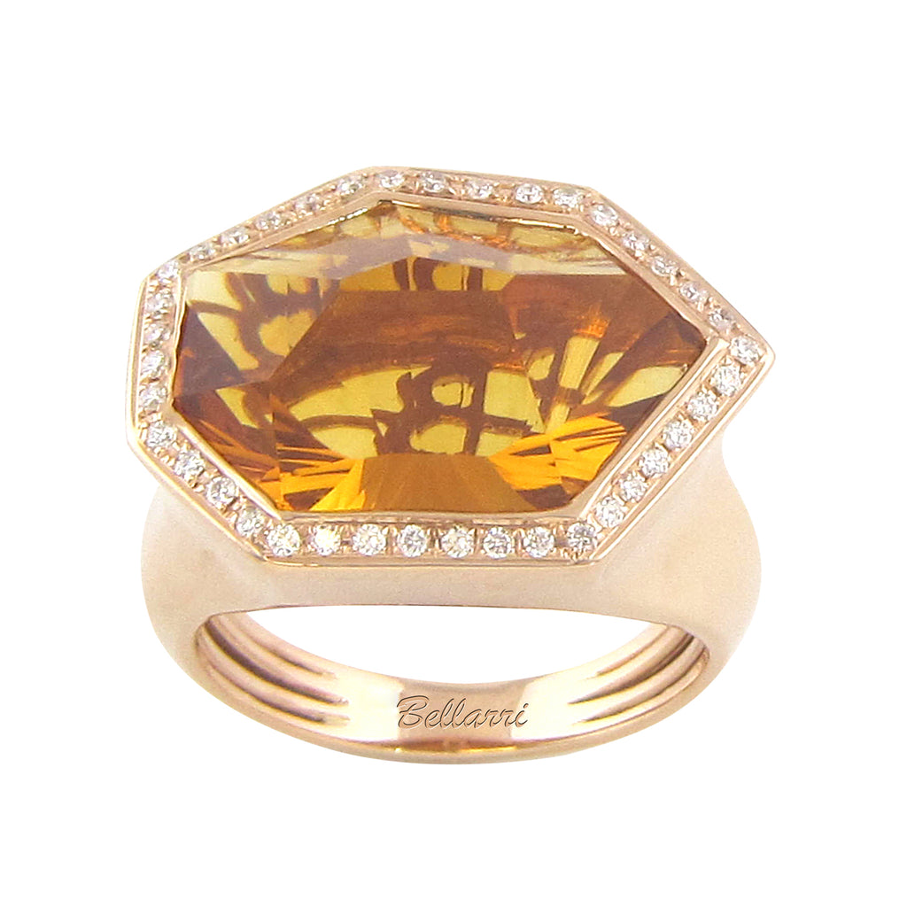 BELLARRI Tuscany - Ring (14kt Rose Gold and Citrine)