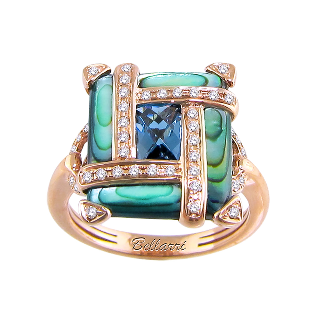 BELLARRI Anastasia - Ring, top of ring is approximately 16mm x 14mm