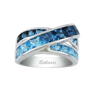 BELLARRI Eternal Love - White Gold / Blue Topaz Ring