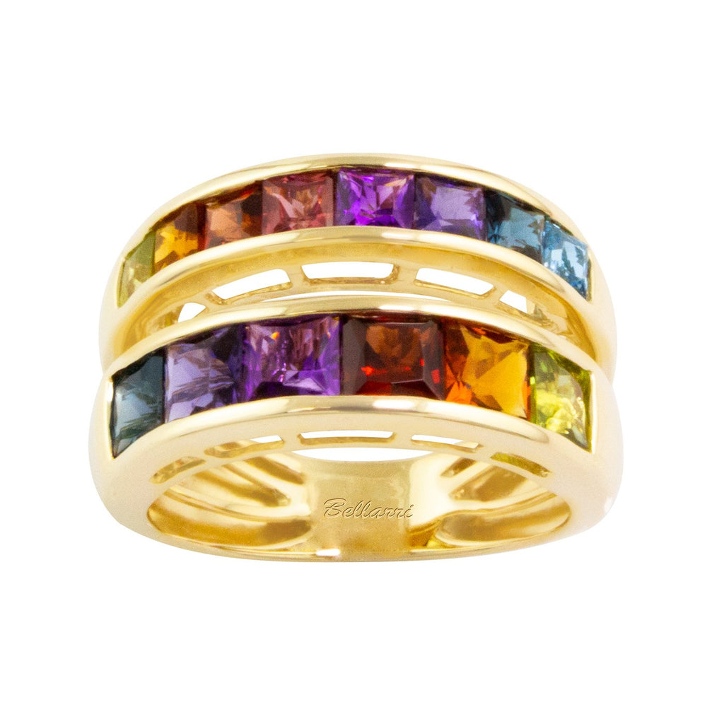 BELLARRI Eternal Love - Ring (Rose Gold / Multi Color Gemstone)