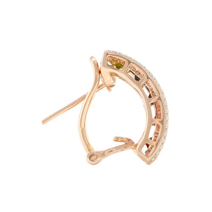 BELLARRI Eternal Love - Rose Gold / Multi Color Gemstone - Earrings (side view)