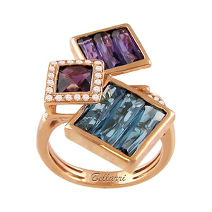 BELLARRI Rhapsody - Ring (Rose Gold / Diamonds / Multi Color Gemstones)