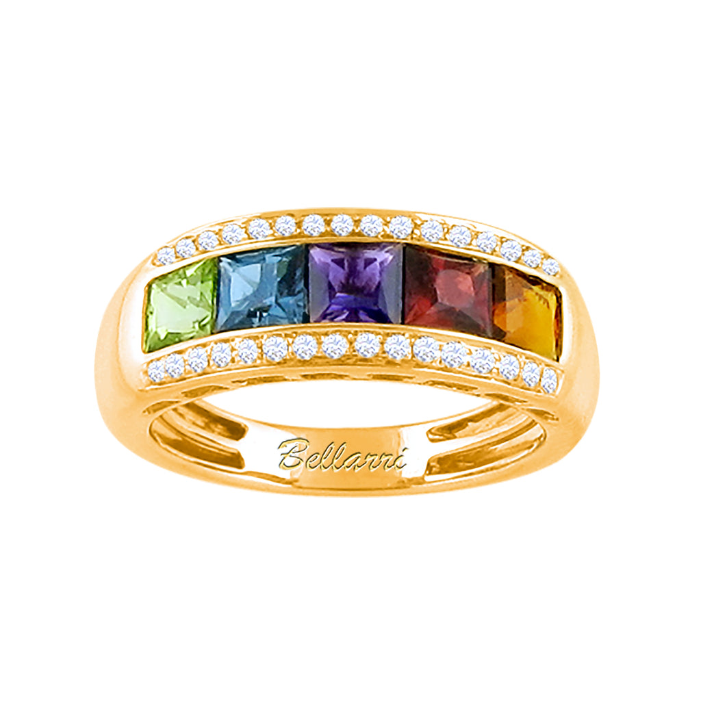 BELLARRI Eternal Love - Ring (Rose Gold / Multi Color Gemstone)